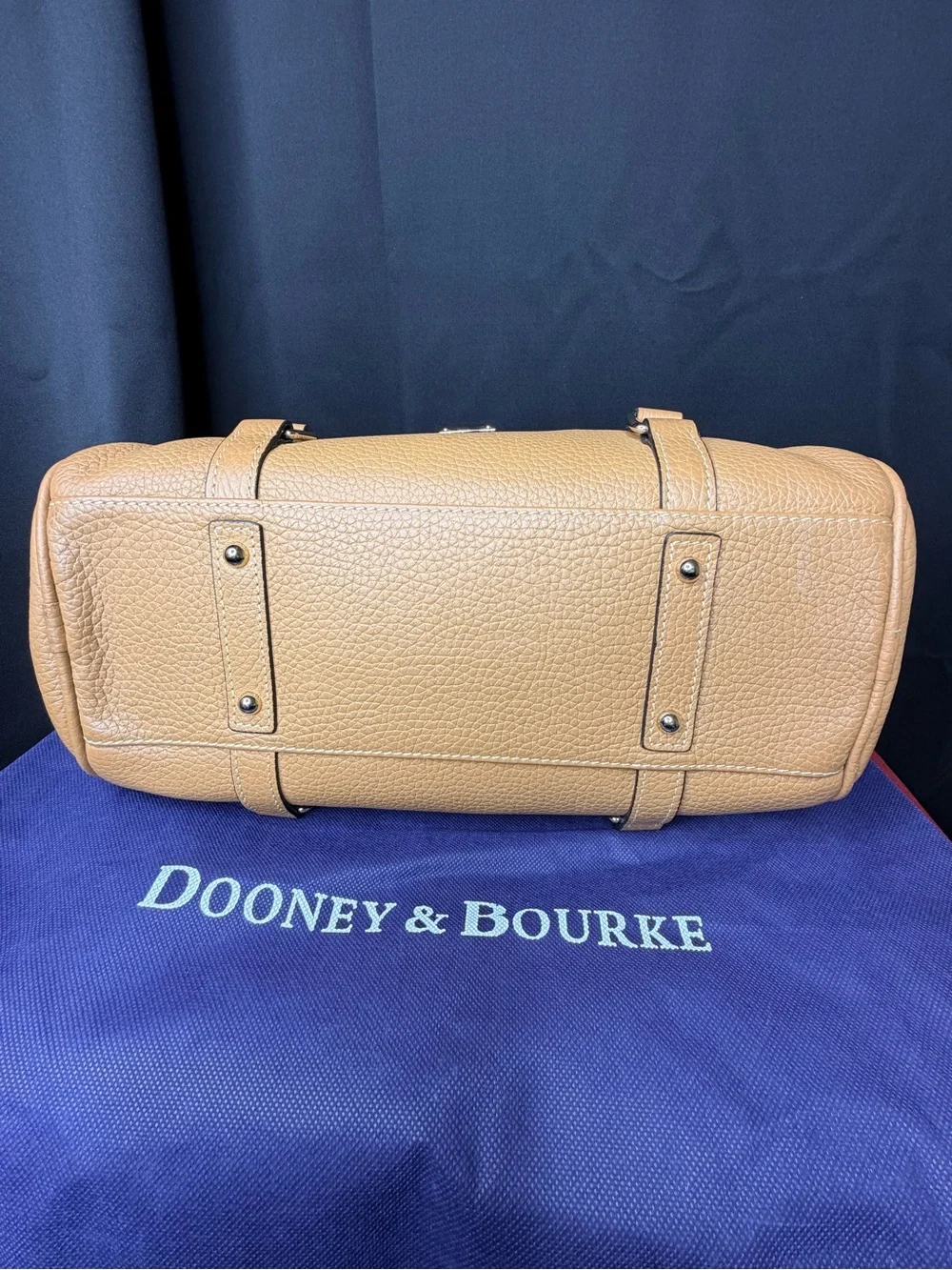 Dooney & Bourke Toffee Pebbled Leather Florentine Satchel
